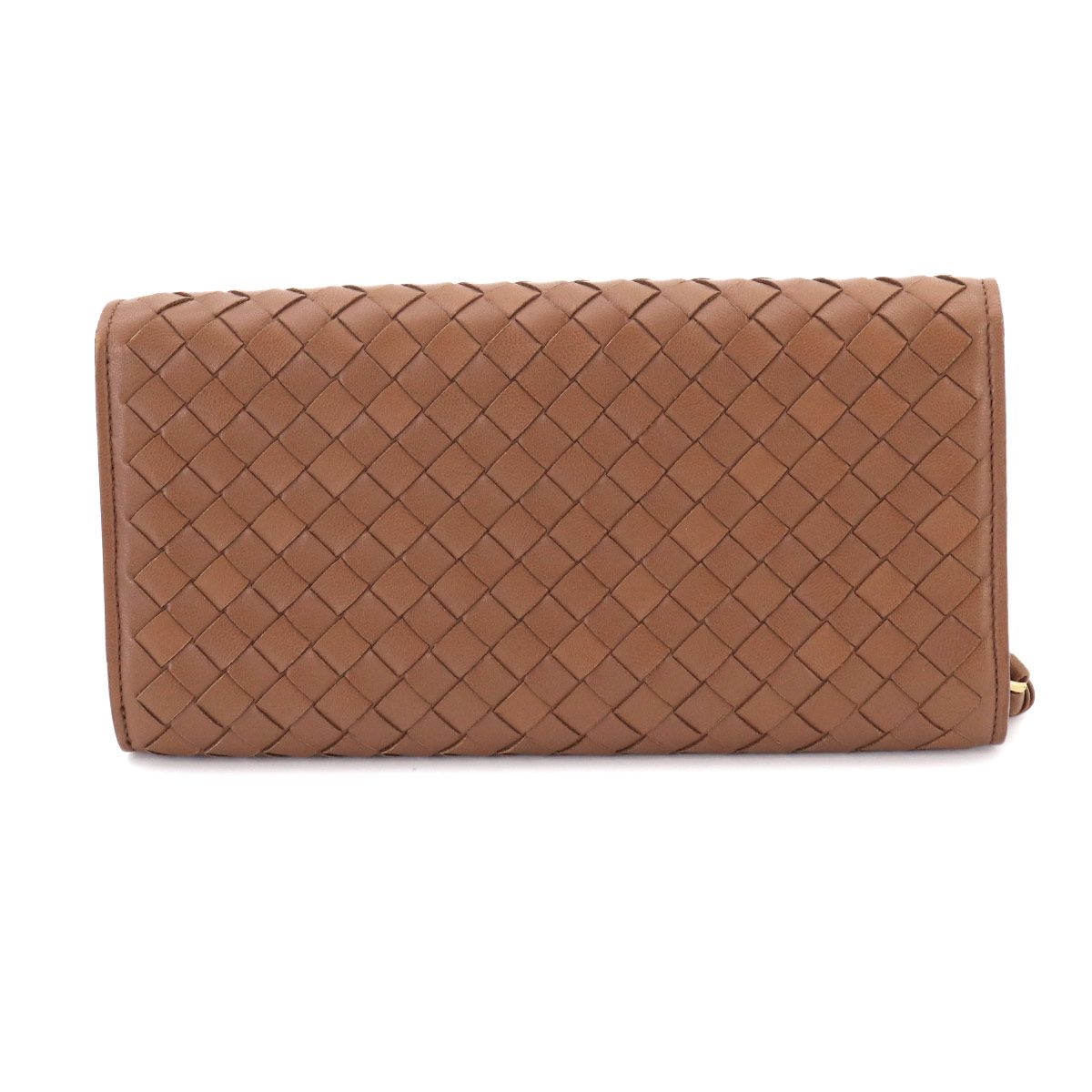 Bottega Veneta Intrecciato Bifold Wallet Leather Brown
