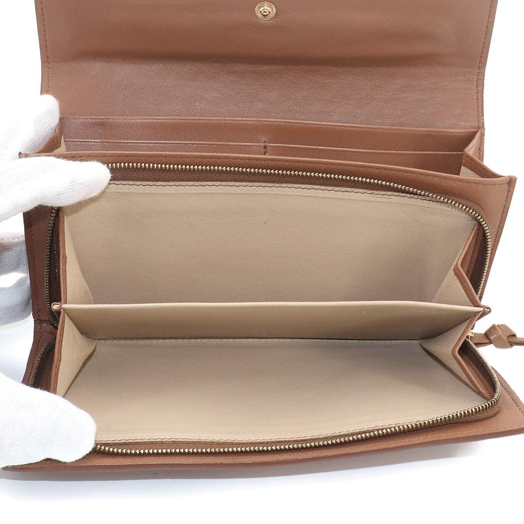 Bottega Veneta Intrecciato Bifold Wallet Leather Brown