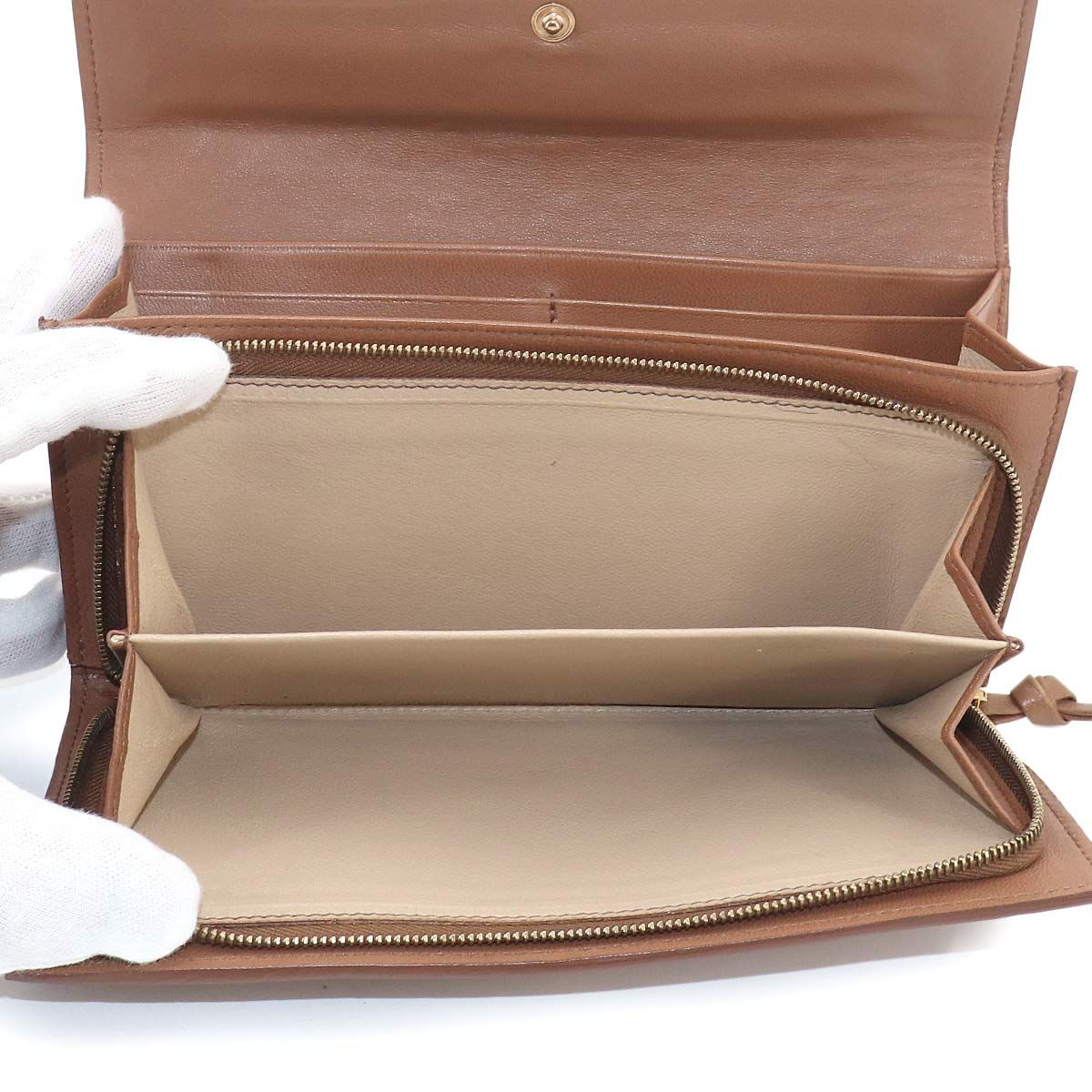 Bottega Veneta Intrecciato Bifold Wallet Leather Brown