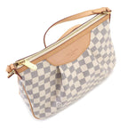 Louis Vuitton Damier Azur Siracusa PM Shoulder Bag Gold