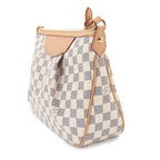 Louis Vuitton Damier Azur Siracusa PM Shoulder Bag Gold
