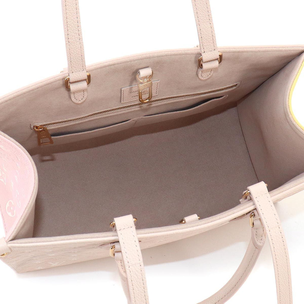 Louis Vuitton Monogram Empreinte On The Go MM 2-Way Tote Shoulder Bag