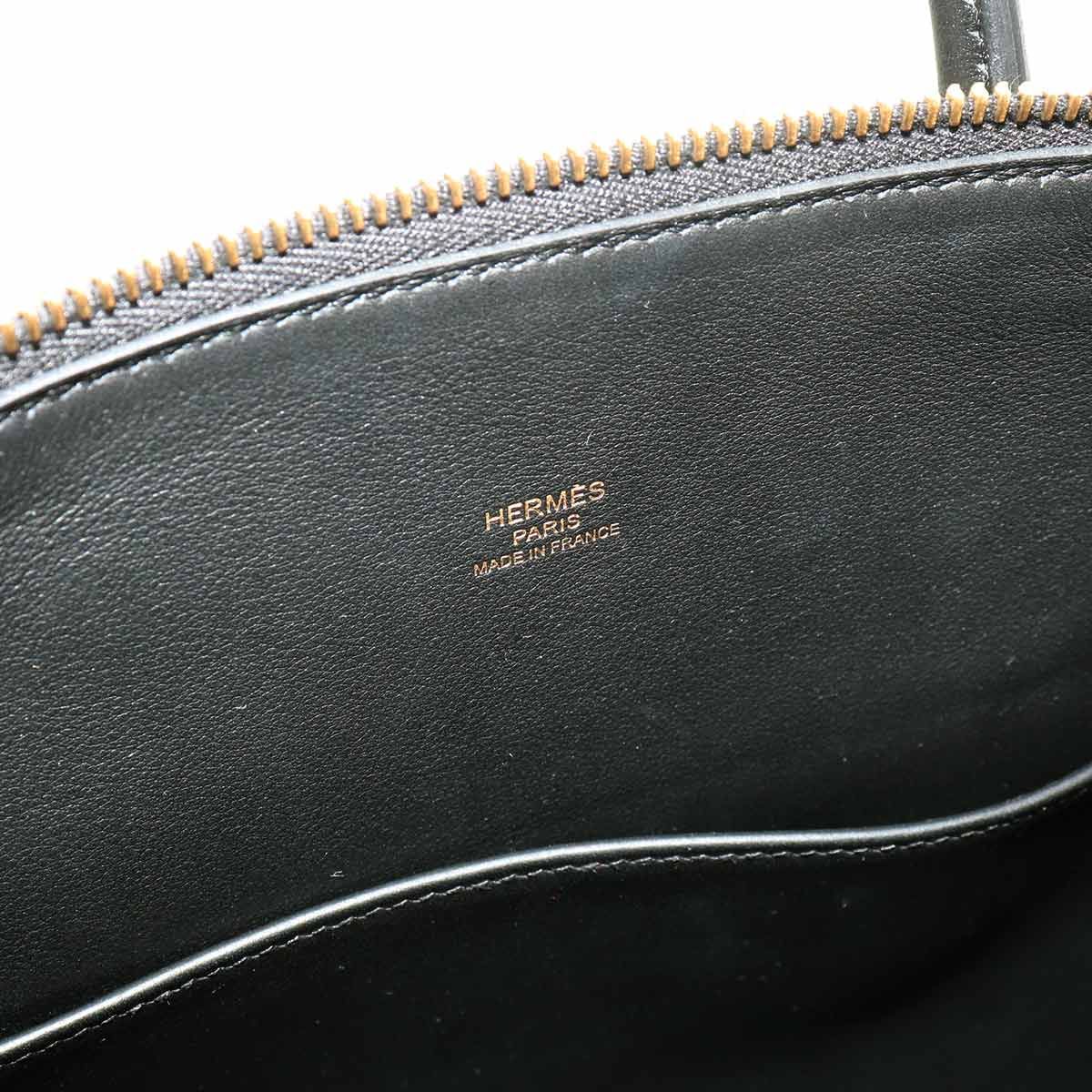 Hermes Bolide 30 2-Way Bag Taurillon Noviyo Black