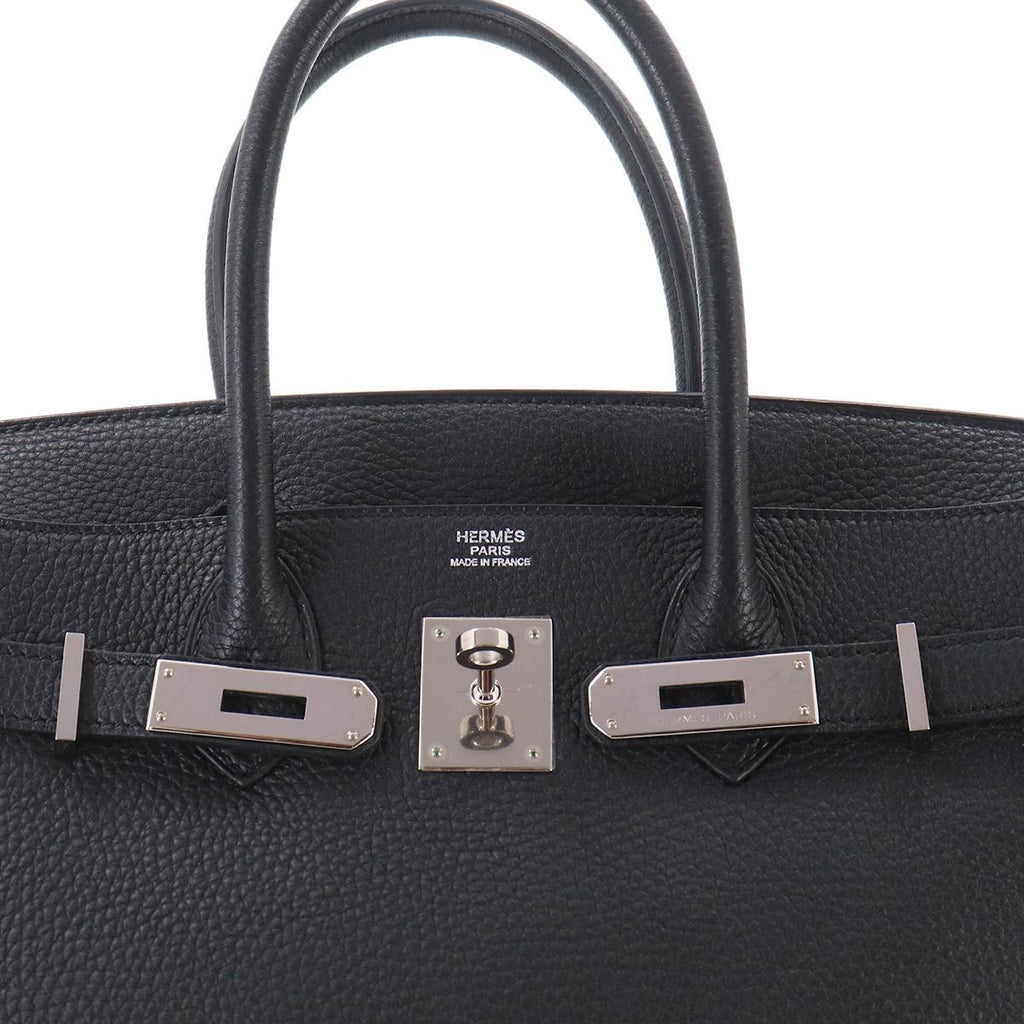 Hermes Birkin 30 Togo Black Hand Bag Silver — view 7