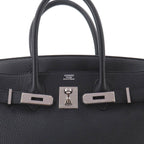 Hermes Birkin 30 Togo Black Hand Bag Silver — view 7