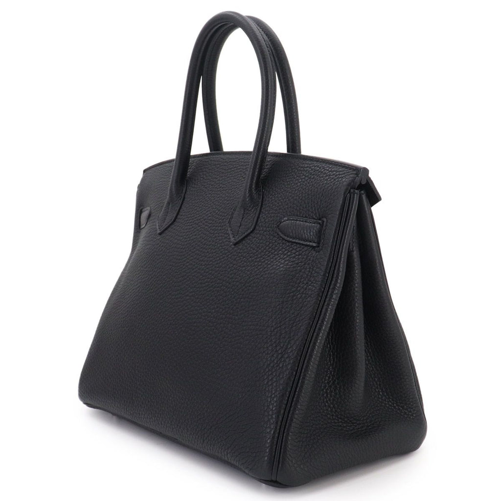 Hermes Birkin 30 Togo Black Hand Bag Silver — view 4