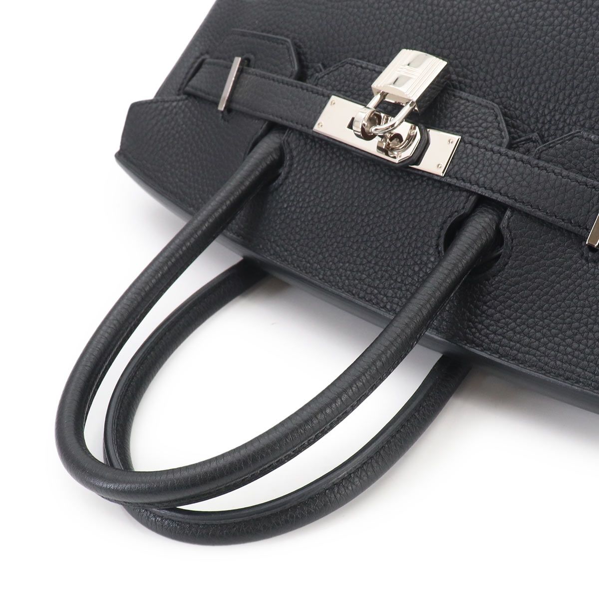 Hermes Birkin 30 Togo Black Hand Bag Silver — view 6