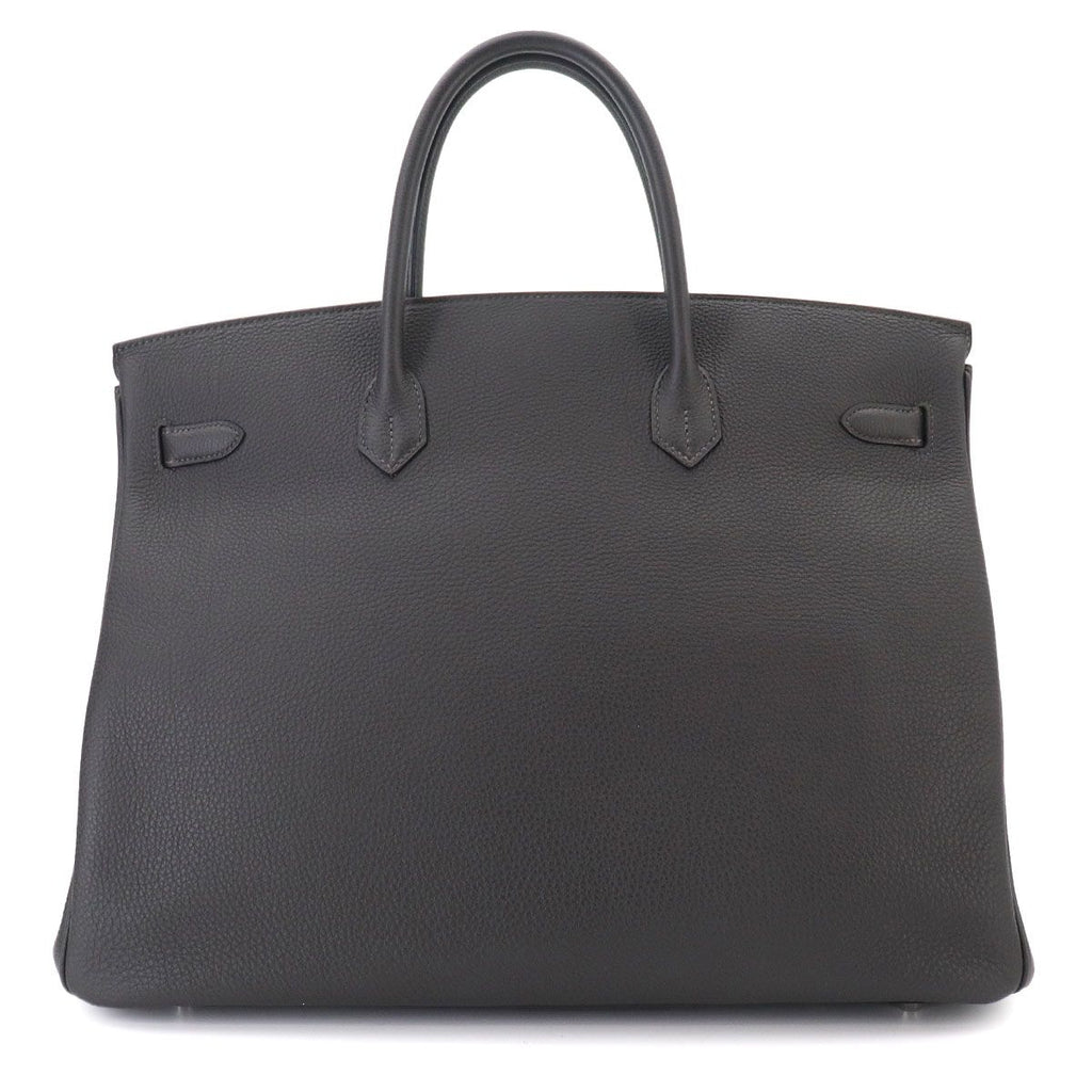 Hermes Birkin 40 Togo Graphite Hand Bag Silver — view 2