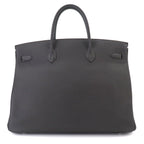 Hermes Birkin 40 Togo Graphite Hand Bag Silver — view 2