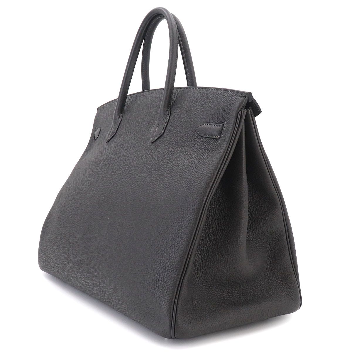 Hermes Birkin 40 Togo Graphite Hand Bag Silver — view 3