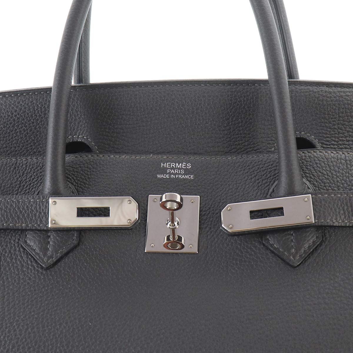 Hermes Birkin 40 Togo Graphite Hand Bag Silver — view 6