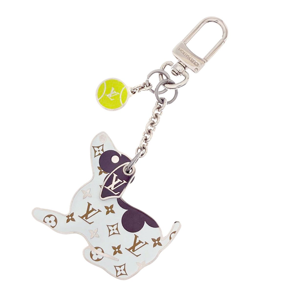 Louis Vuitton Piju Sac LV Dog Key Holder Metal