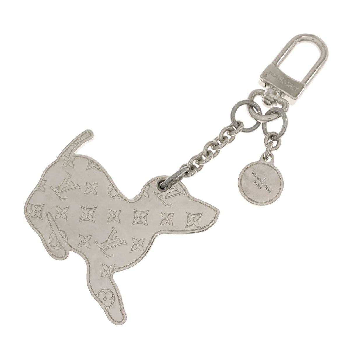 Louis Vuitton Piju Sac LV Dog Key Holder Metal