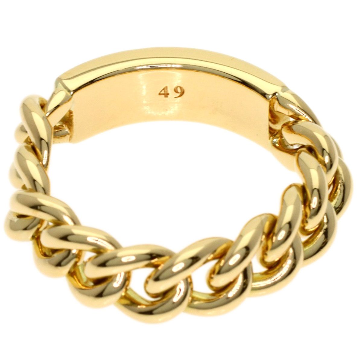 Dior Golmet Chain 49 Ring 18k Yellow Gold