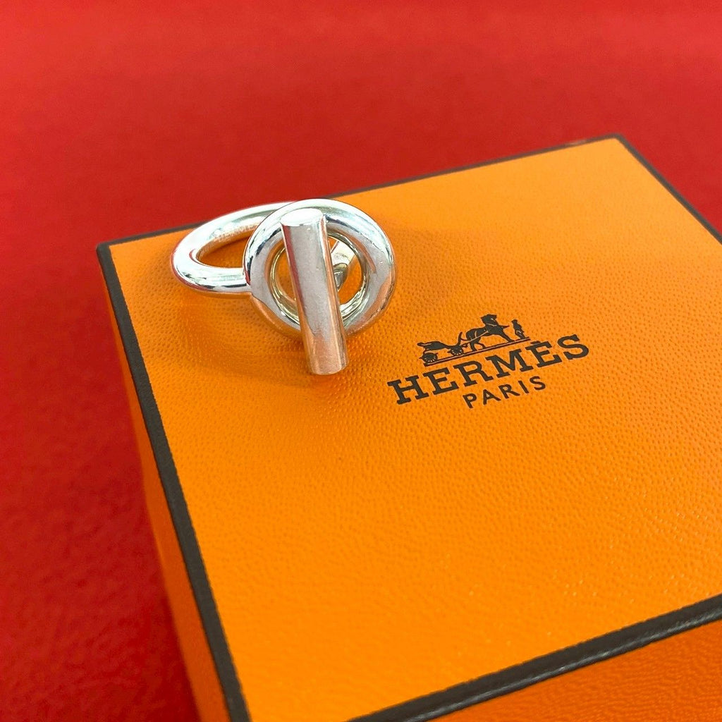 Hermes Echappee Ring 925 Sterling Silver