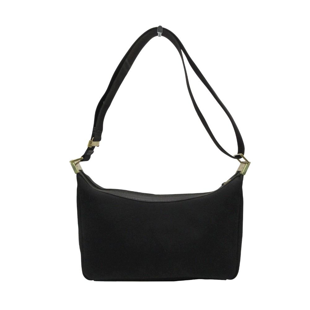 Gucci Shoulder Bag Nylon Canvas Crossbody Black