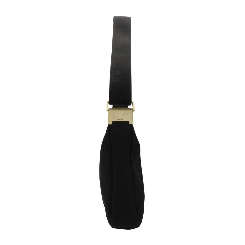 Gucci Shoulder Bag Nylon Canvas Crossbody Black