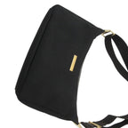 Gucci Shoulder Bag Nylon Canvas Crossbody Black