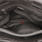Prada Sports Tote Lava Logo One Point Nylon Shoulder Bag Black