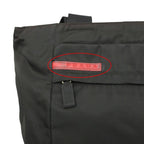 Prada Sports Tote Lava Logo One Point Nylon Shoulder Bag Black