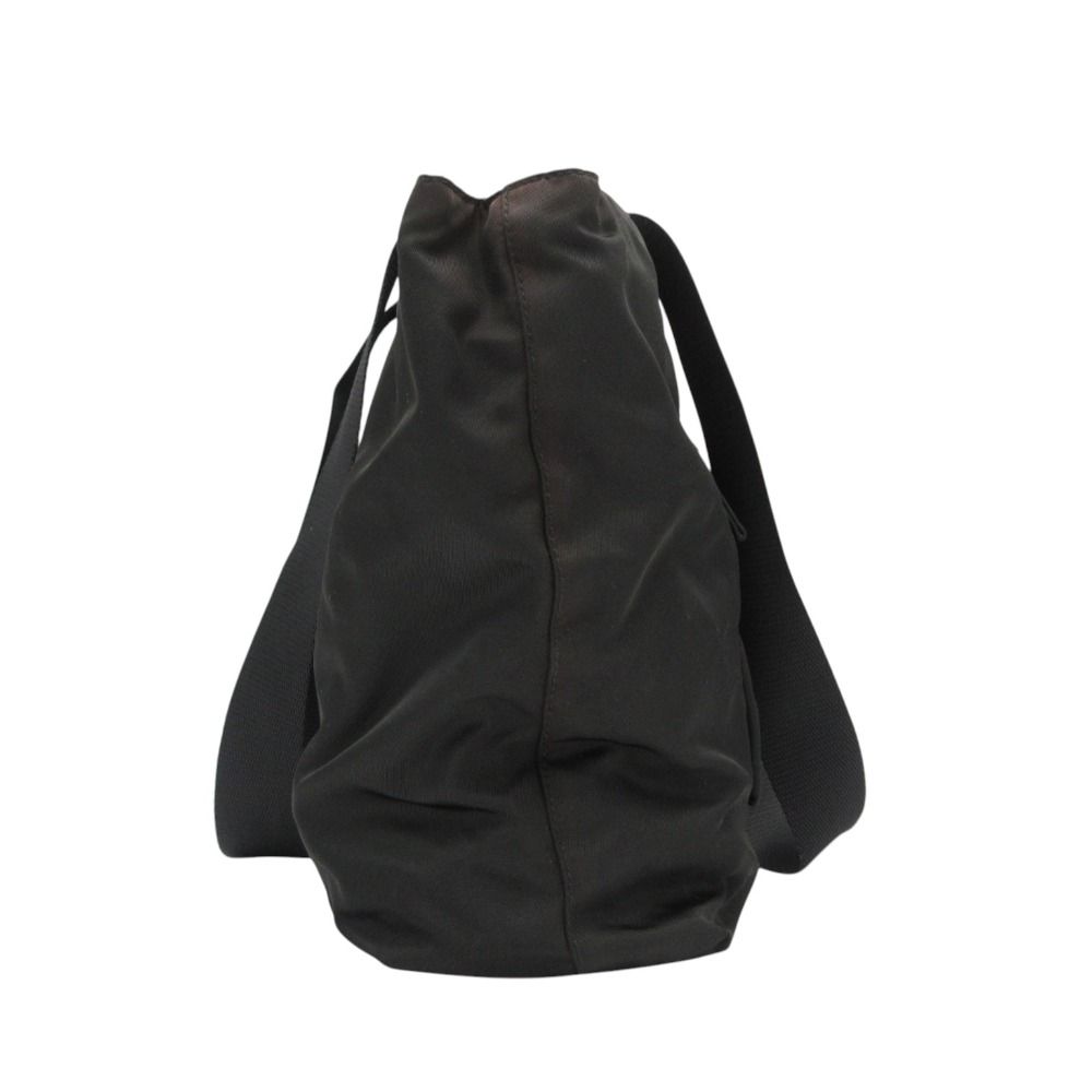Prada Sports Tote Lava Logo One Point Nylon Shoulder Bag Black
