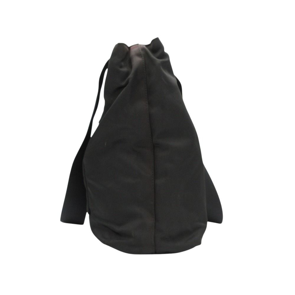 Prada Sports Tote Lava Logo One Point Nylon Shoulder Bag Black