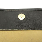 Loewe Shoulder Bag Anagram Logo Suede Flap Beige
