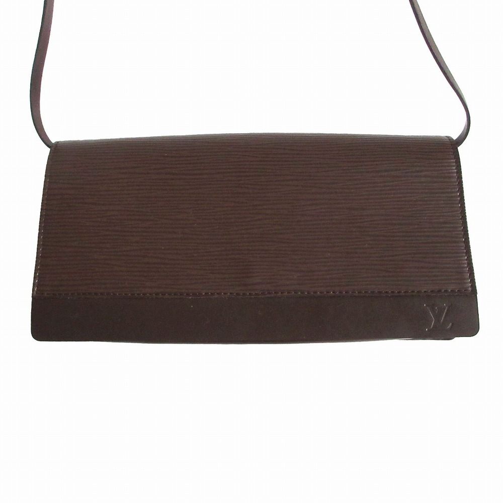 Louis Vuitton Shoulder Bag Honfleur Bag 2-Way Clutch Epi Brown
