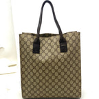 Gucci GG Supreme Canvas Tote Bag Brown