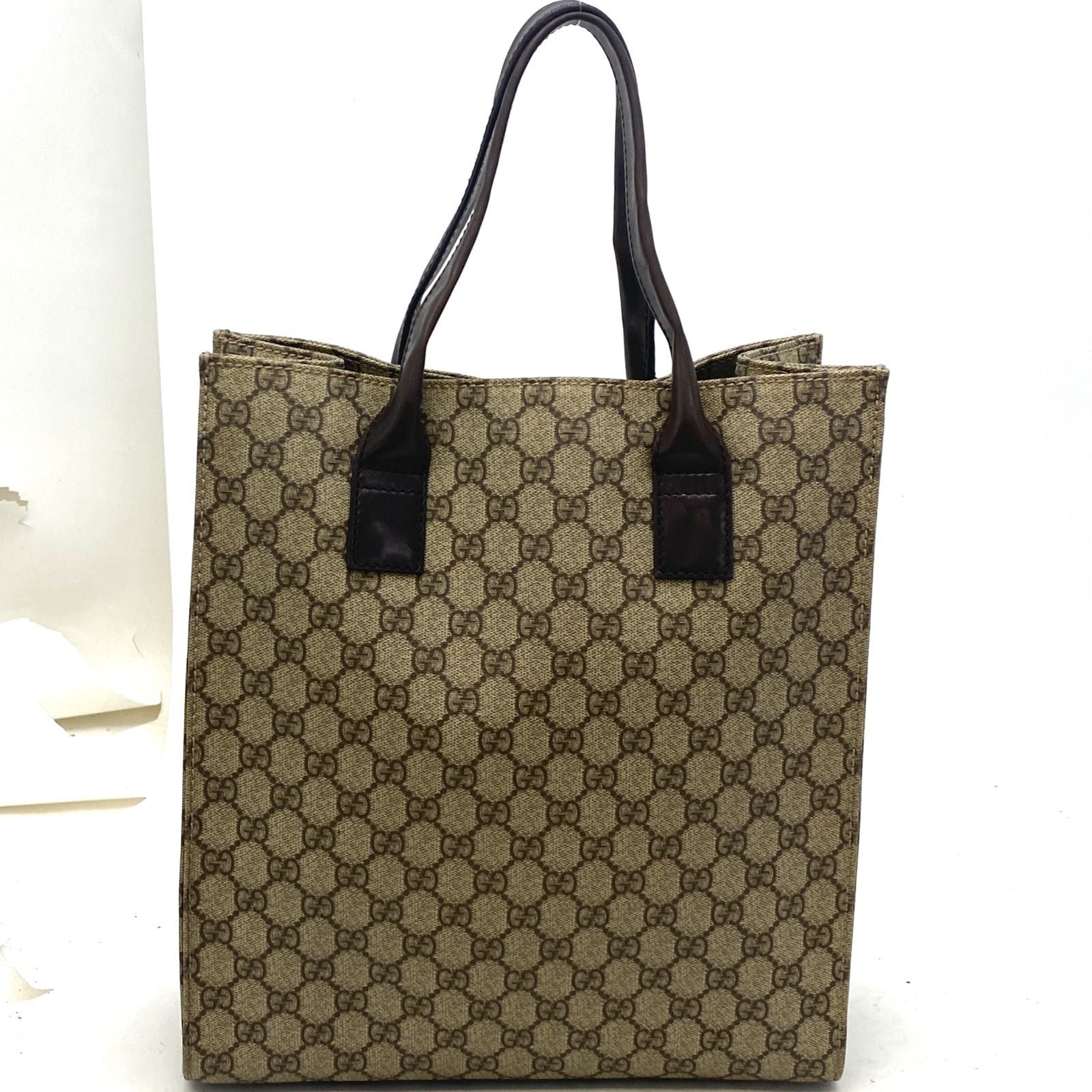 Gucci GG Supreme Canvas Tote Bag Brown — view 2