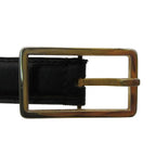 Chanel Belt CC Logo Cowhide Calf Leather Black Gold 65 26 Inch