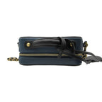 Chanel Shoulder Bag CC Filigree Small Vanity 2-Way Chain Caviar Leather Navy