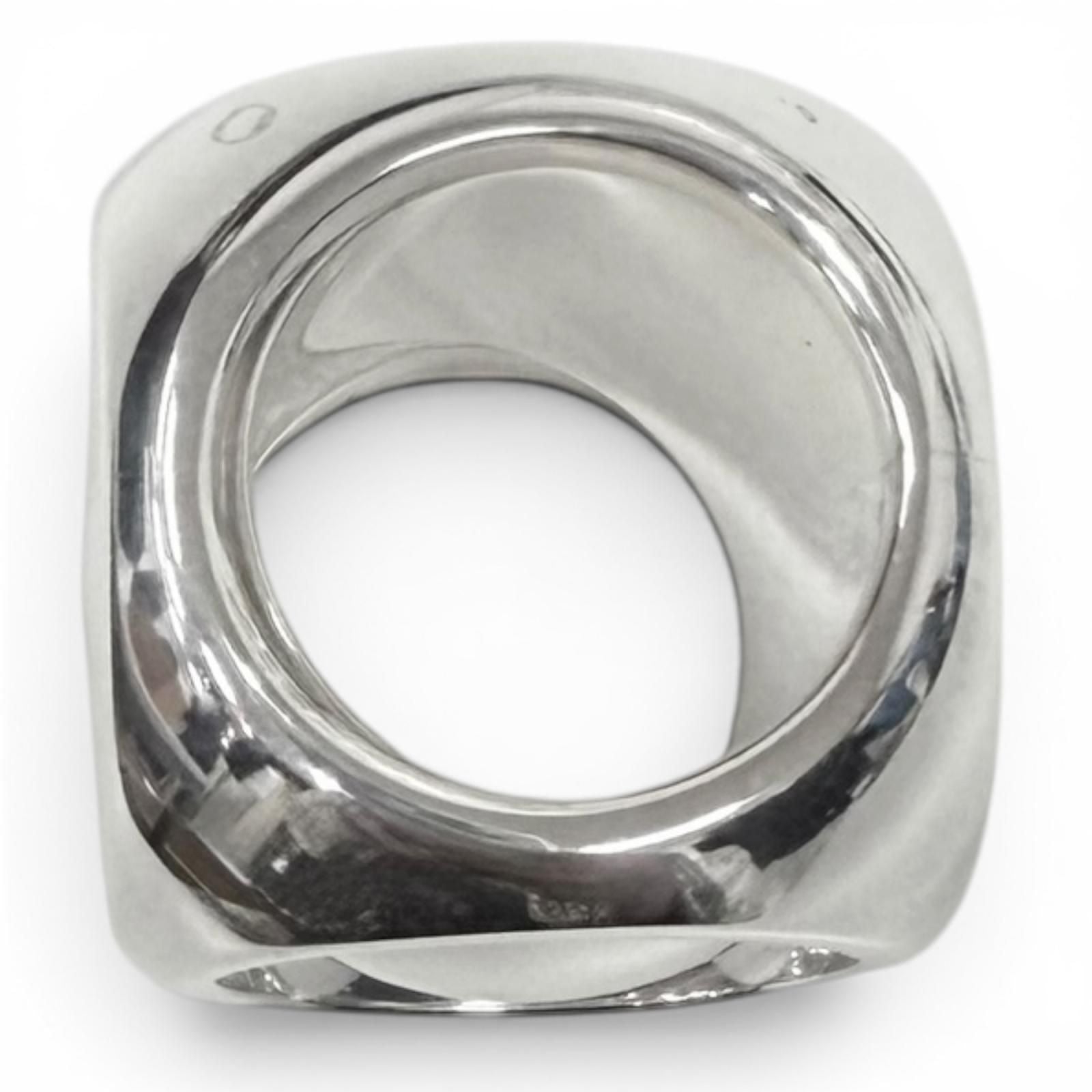 Hermes Extra Wide Series Ring Silver