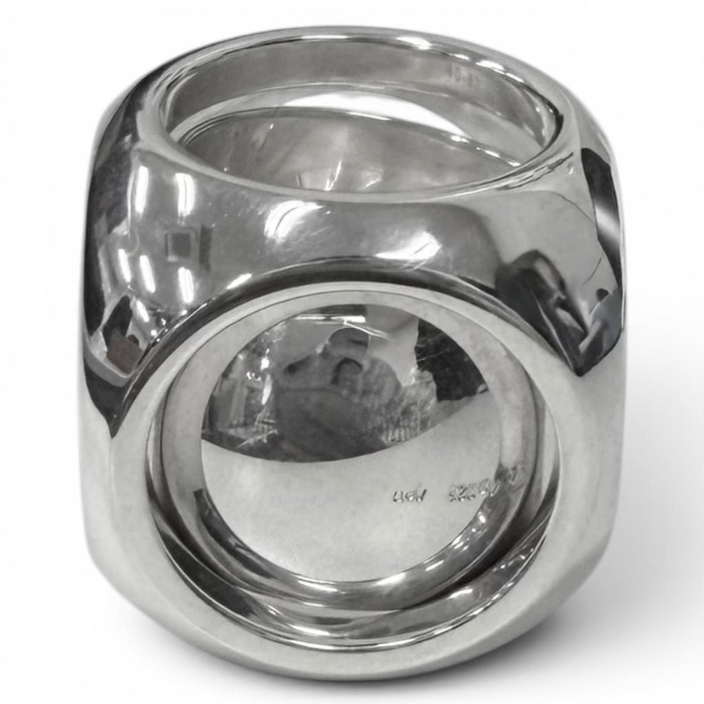 Hermes Extra Wide Series Ring Silver