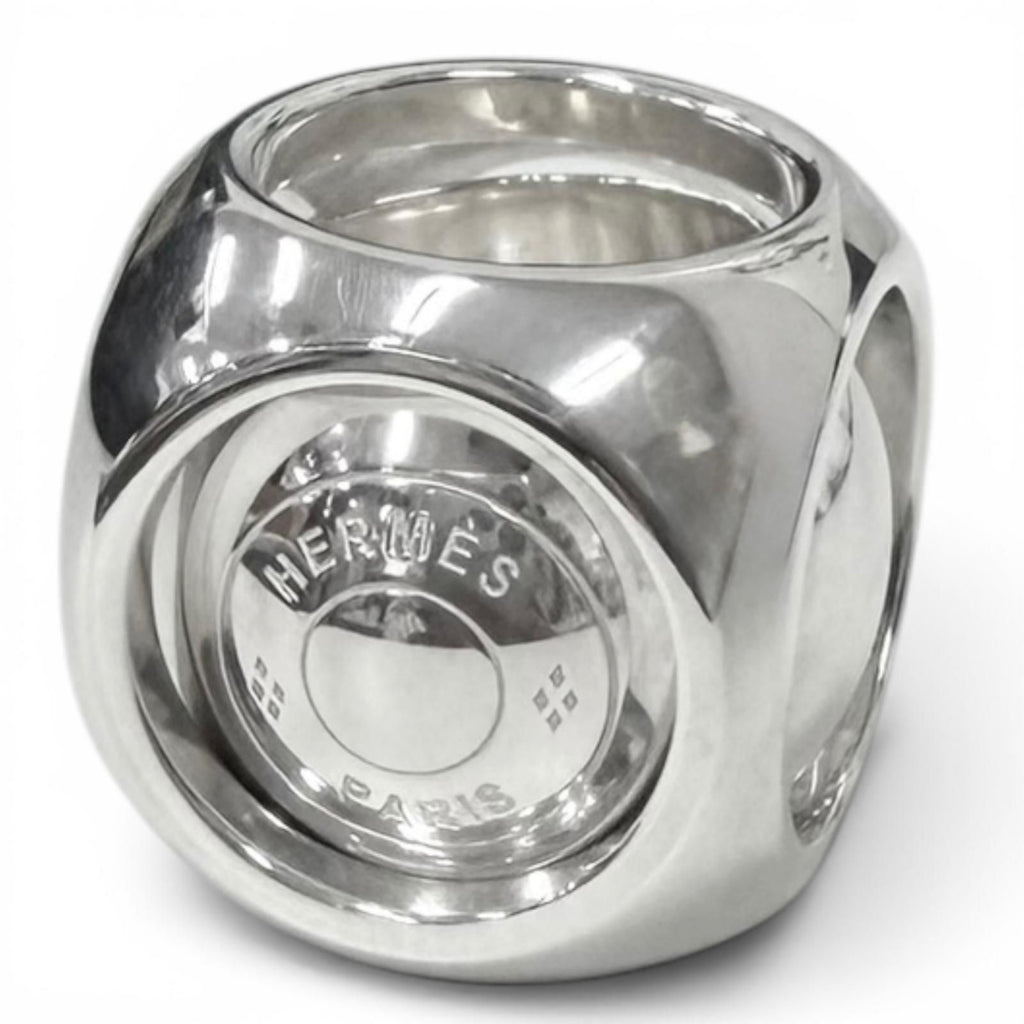 Hermes Extra Wide Series Ring Silver
