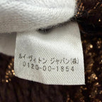 Louis Vuitton Echarpe Logo Mania Shine Wool Silk Brown Monogram Scarf