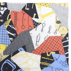 Hermes Carre 70 les Petit Papier'd 100% Silk Scarf Multi