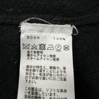 Hermes Cashmere Logo Embroidery Crew Neck Long Sleeve Knit Sweater Khaki Navy XS — view 7