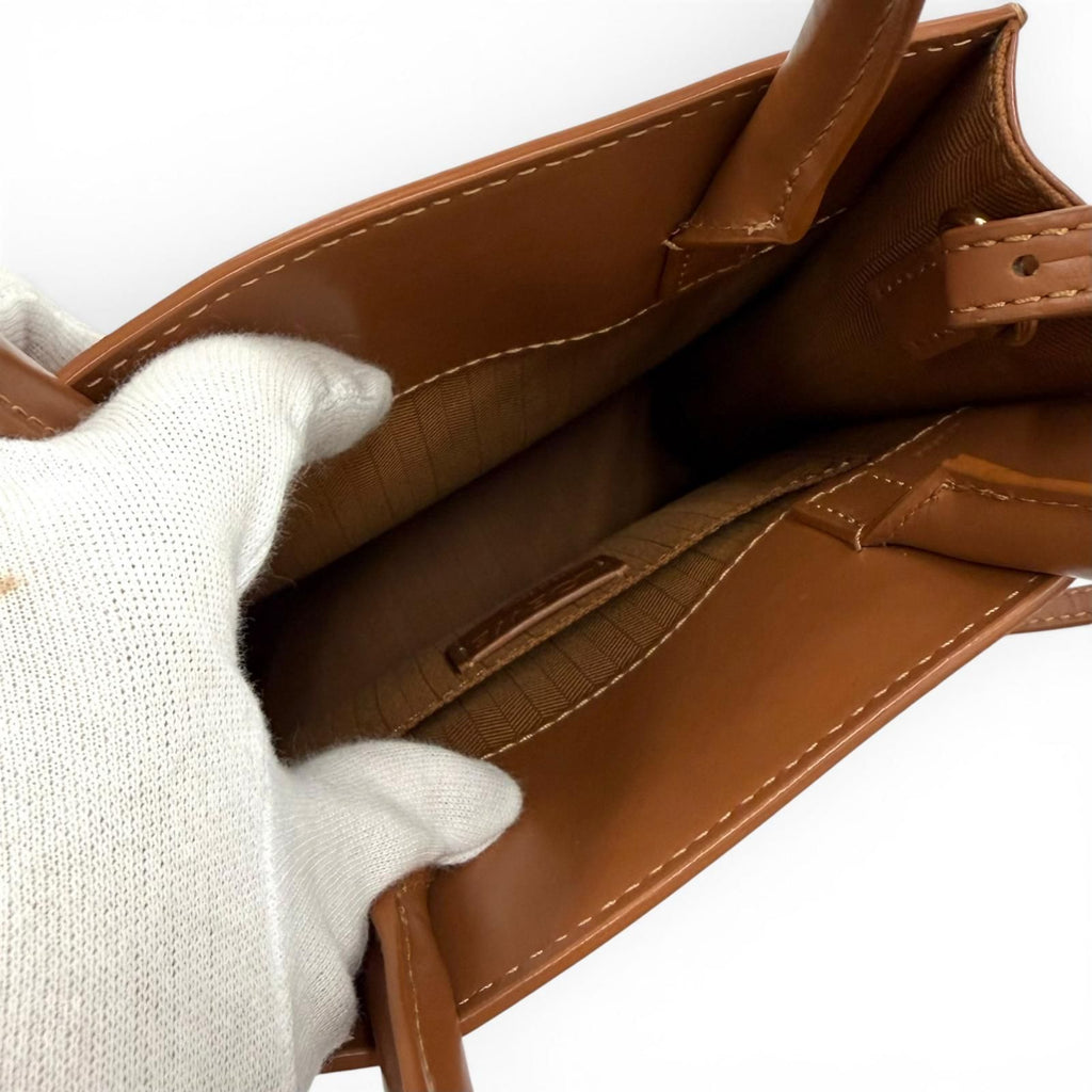Loewe Standard Tote Tan Leather 2-Way Shoulder Bag