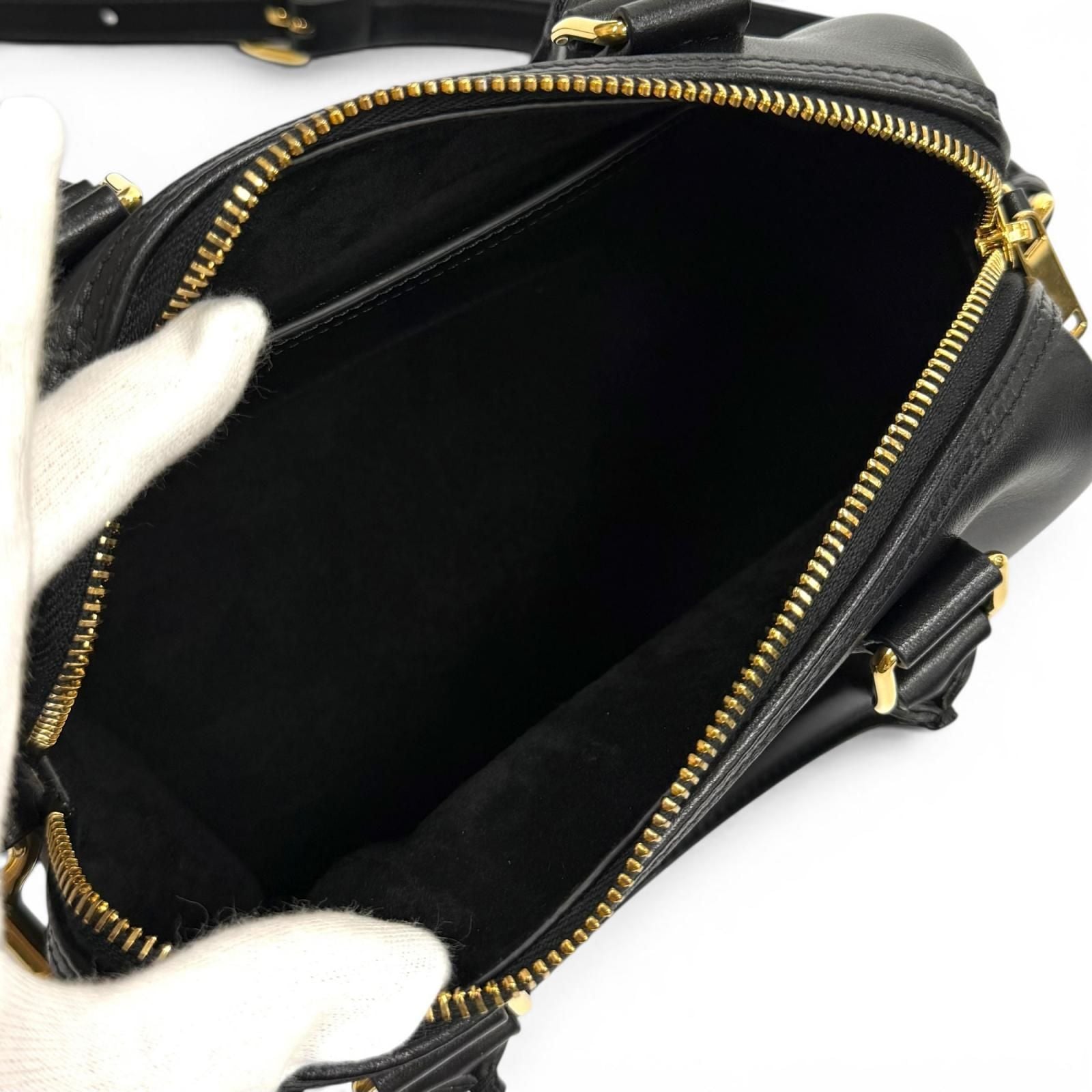 Celine Smooth Calfskin Cuir Triomphe Small Boston 2-Way Shoulder Bag