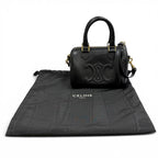 Celine Smooth Calfskin Cuir Triomphe Small Boston 2-Way Shoulder Bag