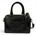 Celine Smooth Calfskin Cuir Triomphe Small Boston 2-Way Shoulder Bag