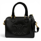 Celine Smooth Calfskin Cuir Triomphe Small Boston 2-Way Shoulder Bag