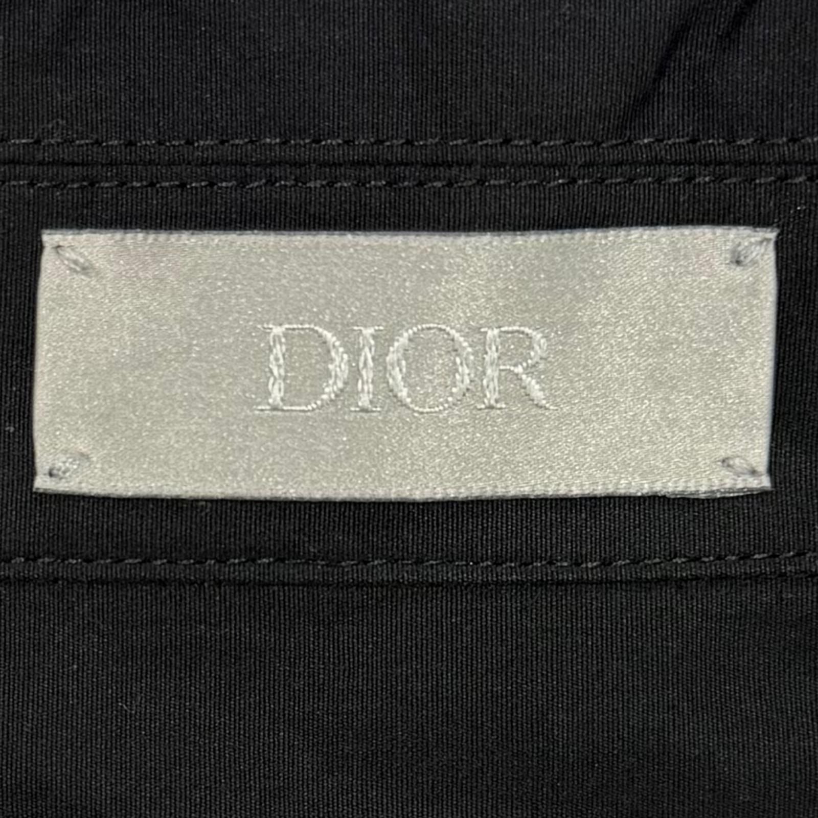 Dior Homme Couture Embroidered Shirt Logo Embroidery with Belt Long Sleeve 40 — view 7