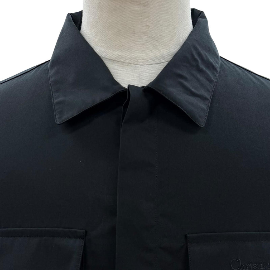 Dior Homme Couture Embroidered Shirt Logo Embroidery with Belt Long Sleeve 40 — view 2