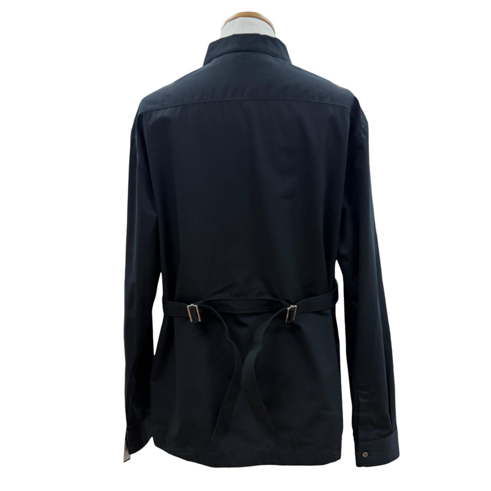 Dior Homme Couture Embroidered Shirt Logo Embroidery with Belt Long Sleeve 40 — view 4