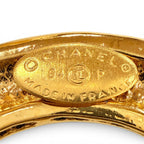 Chanel Vintage 5 CC Logo Circle Swing Brooch Gold French