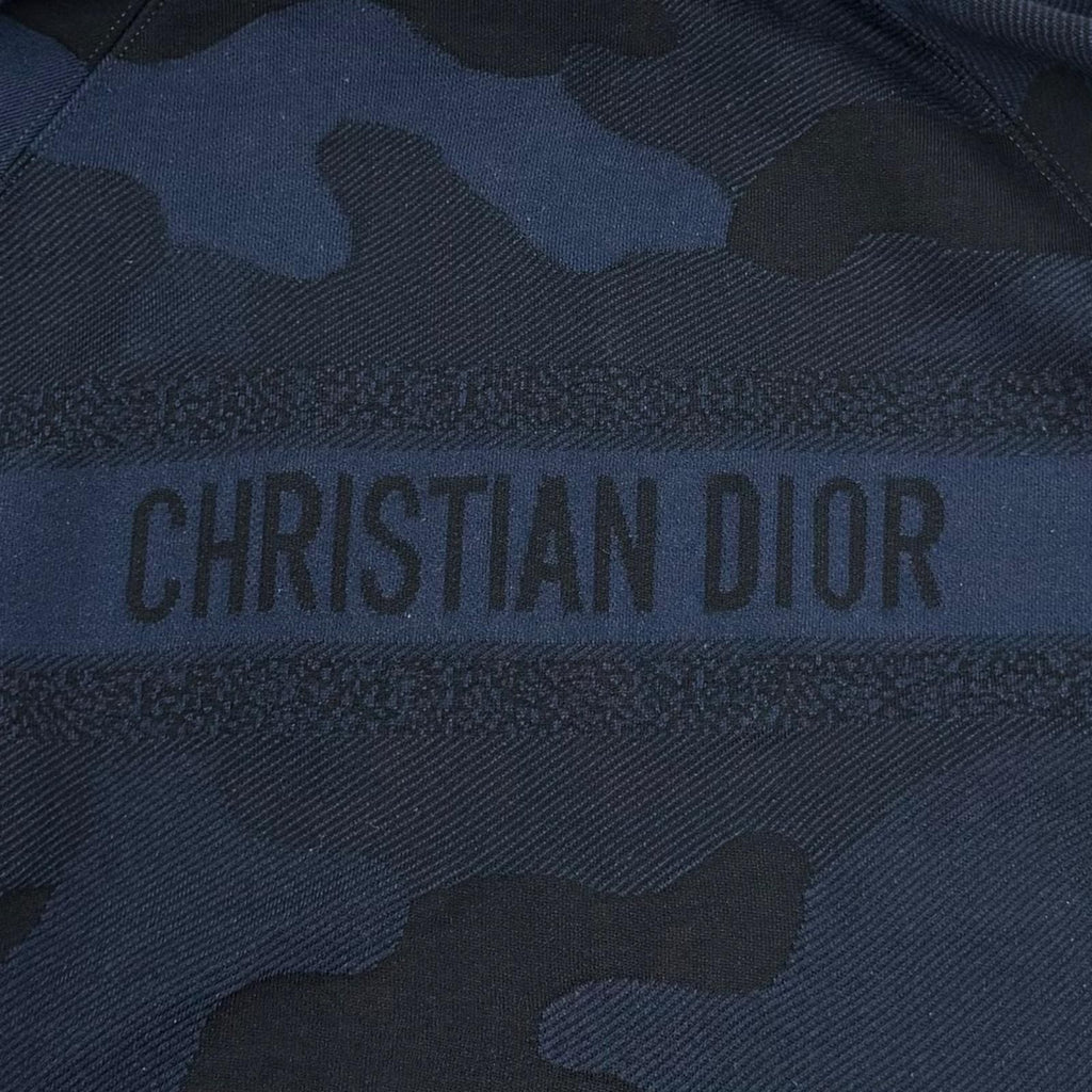Dior Cotton Camouflage Hoodie Navy 44 — view 6