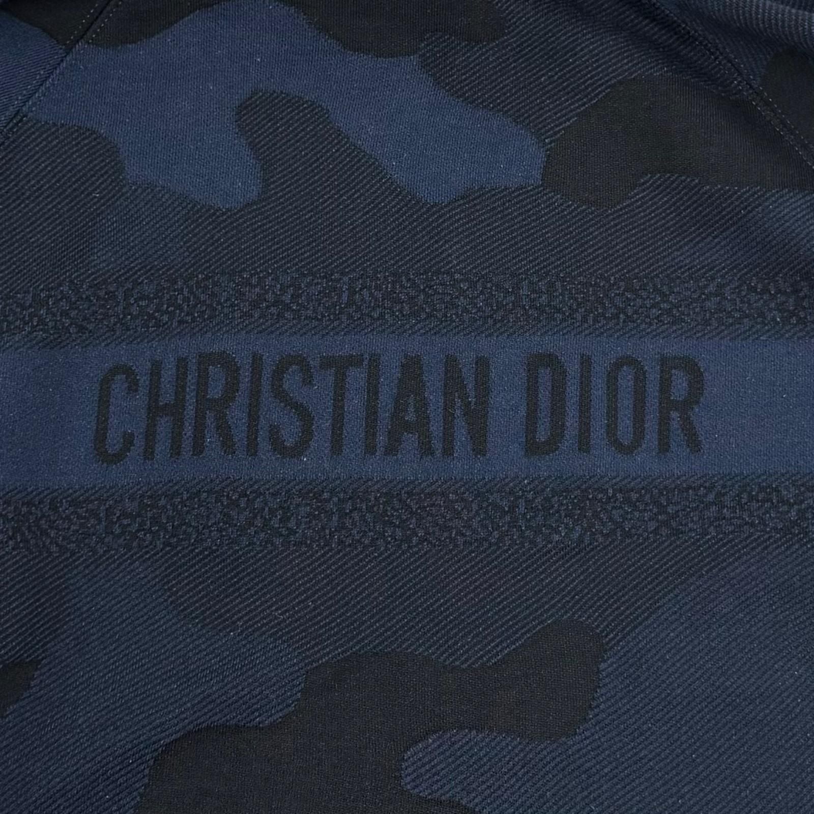 Dior Cotton Camouflage Hoodie Navy 44 — view 6