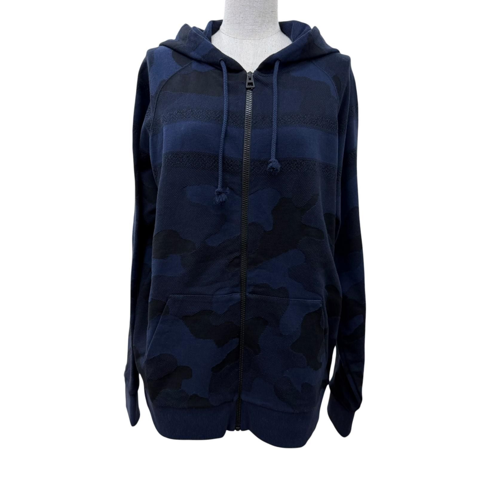 Dior Cotton Camouflage Hoodie Navy 44